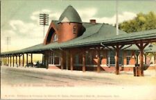 EARLY 1900'S. B. & M.R.R. STATION, NEWBURYPORT, MASS POSTCARD s13 picture