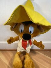 Vintage Looney Tunes Speedy Gonzales Plush 1997 Ace Stuffed Animal Large  picture