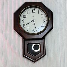 Vintage 1981 Seth Thomas Octagon Wall Clock, Battery Operated, Pendulum Missing picture