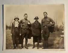 C1918 WWI Photo Of Two US Soldiers With Their Mothers picture