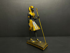 RARE Black and Gold Egyptian KING TUTANKHAMUN holding his stick picture