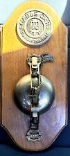 SAN FRANCISCO CABLE CAR Conductor Bell Mounted on Wood  picture