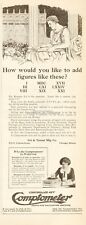 1923 Felt Tarrant Chicago IL Comptometer Adding Machine Vintage Roman Numeral Ad picture