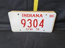 Vintage 1995 Indiana Semi Trailer License Plate #9304 picture