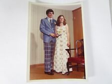 Vintage Photo Teenage Girl Couple High School Prom Date 1970's Found Art 5x7 picture
