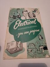 1952 Vintage Advertising Westinghouse Electrical Demonstrations Manual Booklet picture