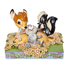 Jim Shore Bambi and Friends in Flowers 6008318 Disney Traditions - NEW IN BOX picture