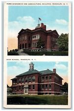 1944 Home Economics Agricultural Building High School Randolph New York Postcard picture