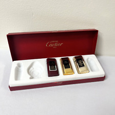 Vintage Cartier Parfums Paris Red Box w/ Empty Perfume Bottles 4ml picture