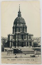 Vintage Paris France Les Invalides Domel RPPC Postcard  picture