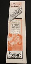 1937 BEEMANS PEPSIN CHEWING GUM / OUTDOOR GIRL POWDER - Vtg Magazine Ads 2-Sided picture