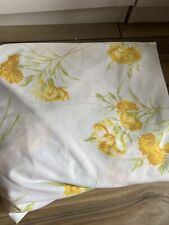 full Double vintage floral yellow sheets flat and fitted picture