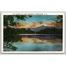 Postcard NH White Mts. Sunset On Lake Chocorua picture