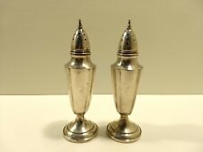 Sterling Silver MFH Weighted Vintage Antique Salt & Pepper Shakers 96.3 GRAMS picture