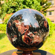 12.93LB Natural Fireworks Red Garnet Quartz Energy Sphere Crystal Ball Healing picture