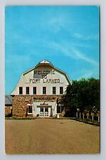Larned KS-Kansas, Front Of Enlisted Men's Barracks, Antique, Vintage Postcard picture