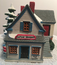 Vtg Lemax Lighted Barber Shoppe Christmas Village  1996 Excellent Condition picture