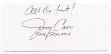 Jerry Carr Signed Cut Index Card Autographed Signature NASA Astronaut Space picture