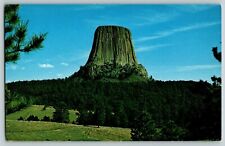 DEVIL'S TOWER NATIONAL MONUMENT NORTHEASTERN  WYOMING VTG WY POSTCARD picture