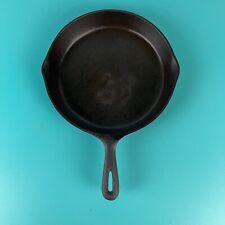 Vintage Unmarked 10 Inch Cast Iron Skillet - 3x Seasoned + No Wobble picture