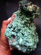 AWESOME GREEN STILBITE AND HEULANDITE CRYSTALS FORMATION MINERALS SPECIMEN-9.11 picture