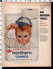 1961 Vintage Print Northern paper towels USA picture