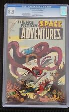 Space Adventures #11 CGC 8.5.  Classic Ditko Cover. Single Highest Graded. 1954. picture