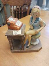 VINTAGE NORLEANS FIGURINE, SECRETARY AT TYPEWRITER, MADE IN JAPAN picture
