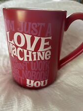 VTG I’m Just A Love Machine Coffee Cup Celebrating Motown 1975 Hallmark Red Mug picture