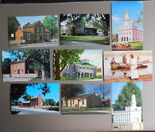 9 Postcards - Nauvoo, Illinois - Hotel, Temple model, Joseph Smith Homestead etc picture