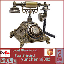 Vintage Telephone Antique Old Handset European Style Rotary Dial Phone Decor picture