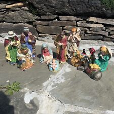 Large Home For The Holidays 12” Tall Nativity Set Of ( 10) picture