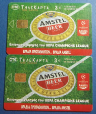 GREECE Amstel Beer CN:1265/1266, 04/03 Official Sponsor of UEFA Champions League picture