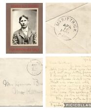 Vintage 1901 Photos Letter To Dying Brother in McKITTRICK Kern County California picture