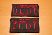 2x Star Wars Return of the Jedi Movie Name Logo Embroidered Patch, NEW UNUSED picture
