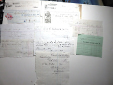 Eleven 1860's/70's Personal Receipts picture