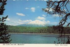 Postcard Elk Lake and Mt. Bachelor near Bend, Oregon picture
