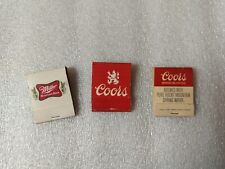 Lot Of Coors & Miller High Life Matchbooks picture