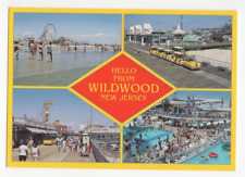 Postcard Hello from the Wildwoods New Jersey Multiview Boardwalk Surf Amusements picture