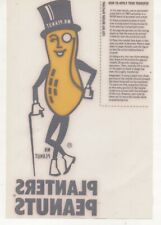 Mr Peanut/ Planter's Peanut Iron On T Shirt Heat Transfer 70's picture
