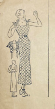 RARE 1930s SUPERIOR PATTERNS 860 SIZE 20/BUST 38 TENNIS FROCK & JACKET *COMPLETE picture
