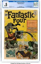1962 Marvel Comics Fantastic Four 2 CGC .5. 1st Skrulls 2nd F4 Appearance picture