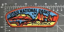 Utah National Parks Council BSA Boy Scouts of America CSP Shoulder Strips Patch picture