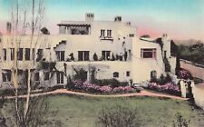 Stanford University CA Campus Hoover House Hand Colored Vtg Postcard C39 picture