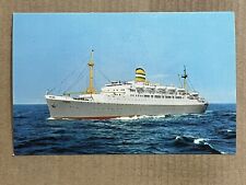 Postcard Europe-Canada Line SS Ryndam Ship Ocean Liner Vintage PC picture