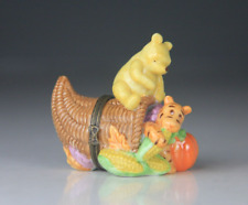 Midwest of Cannon Falls Classic Pooh Thanksgiving Sharing Porcelain Hinged Box picture