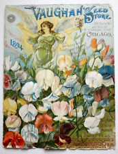 Rare Antique ORIGINAL 1894 VAUGHAN'S SEED STORE Gardening Flower Catalog Cover picture