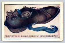 Mice In Shoe There's No Place Like Home Vintage Postcard 0968 picture
