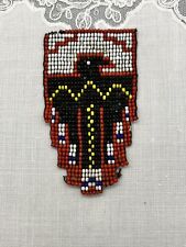 Vintage Seed Bead American Indian Thunderbird Pendant picture