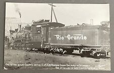 Quaint engine #319  of the Denver Rio Grande West. RPPC picture